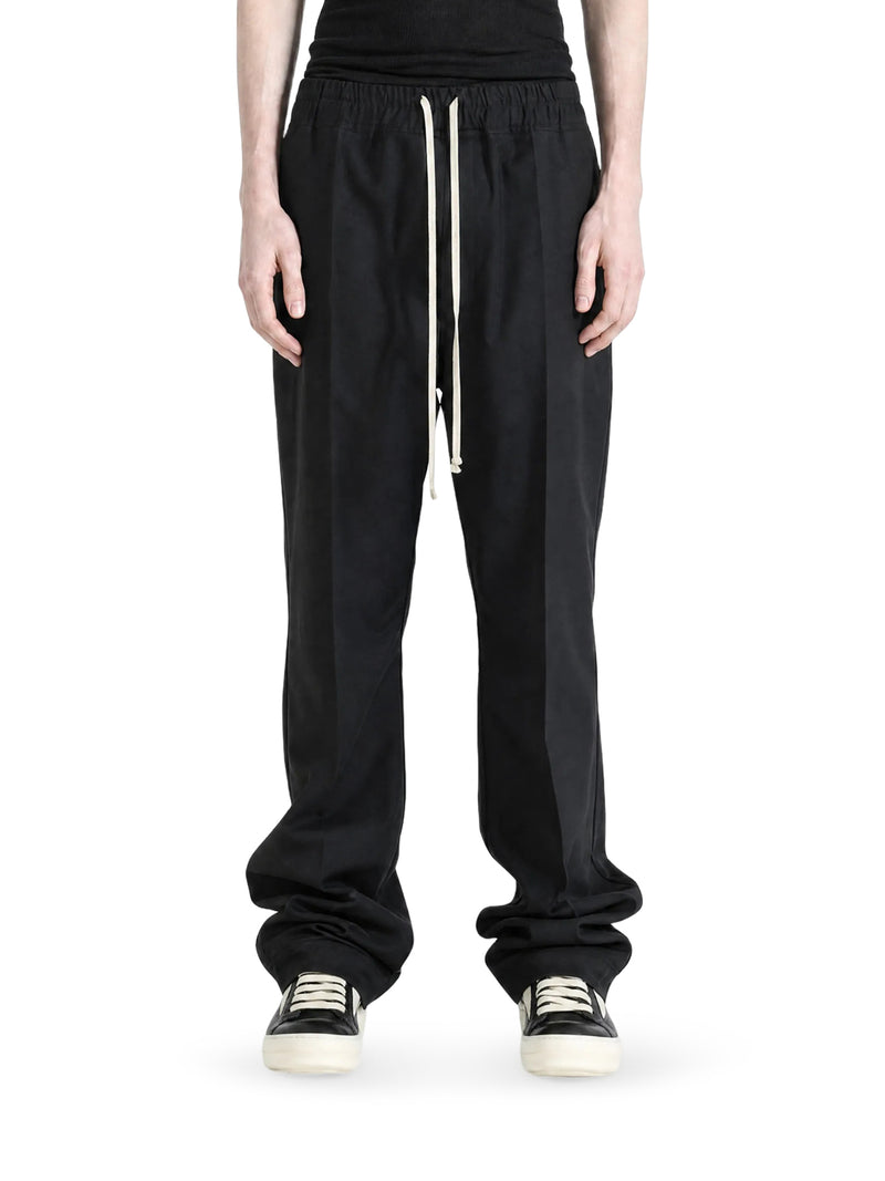 Rick Owens Men Slim Drawstring Wool Trousers With Drawstring RICK OWENS