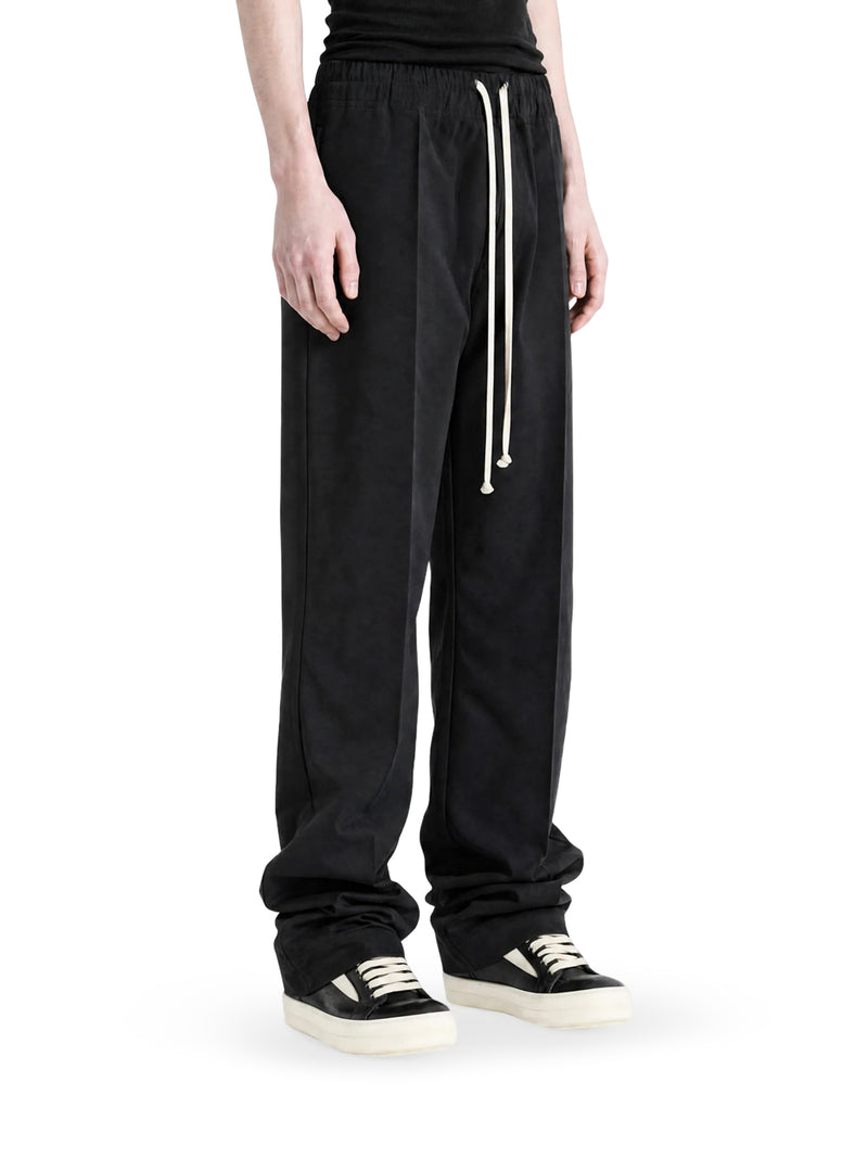 Rick Owens Men Slim Drawstring Wool Trousers With Drawstring RICK OWENS