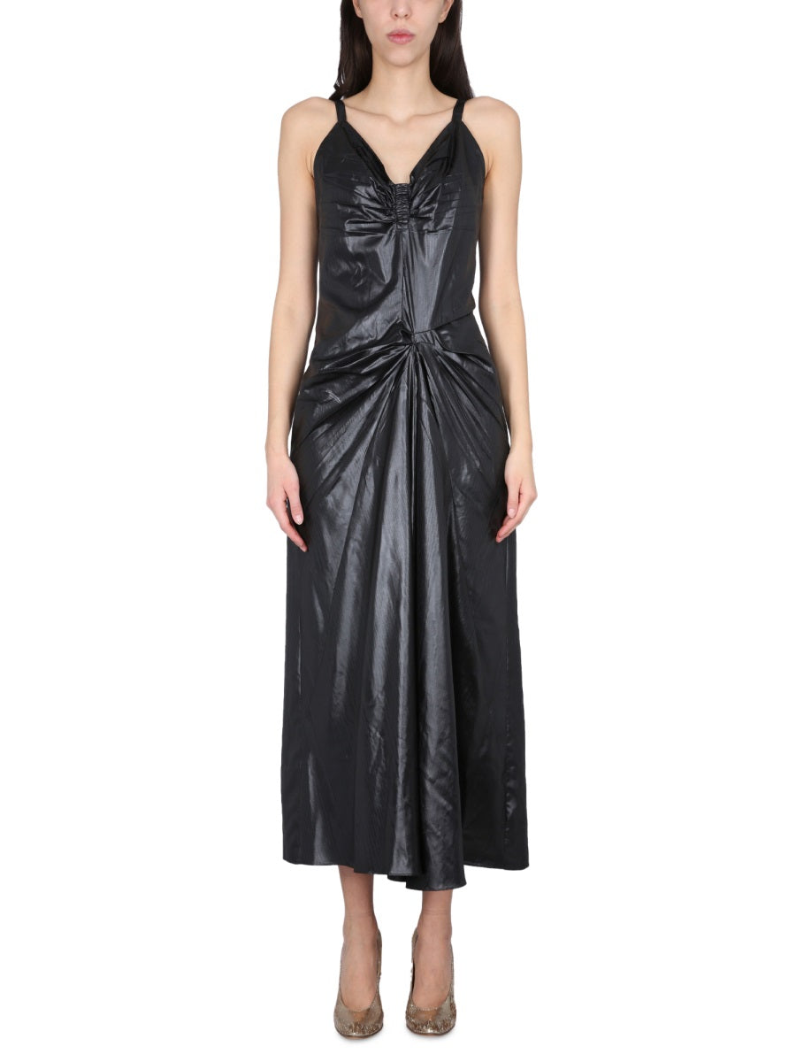 Maison Margiela Women Moiré Polyester Dress MAISON MARGIELA