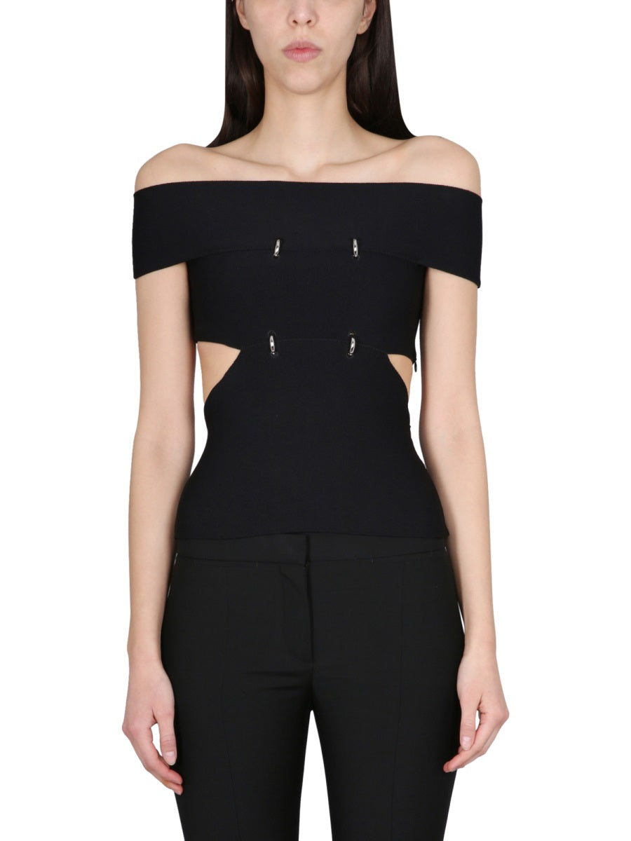 Alexander Mcqueen Women Top With Cut-Out Details ALEXANDER MCQUEEN