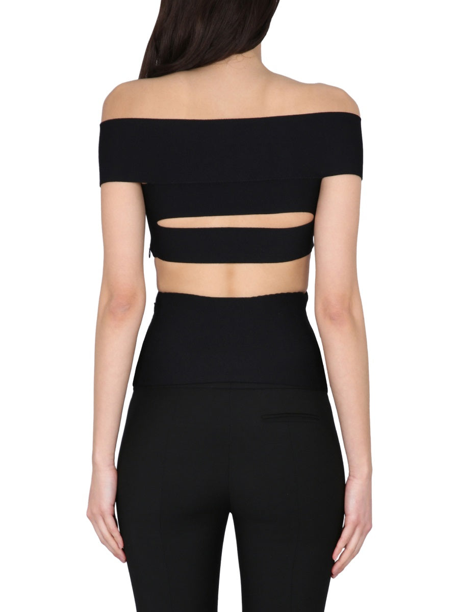 Alexander Mcqueen Women Top With Cut-Out Details ALEXANDER MCQUEEN