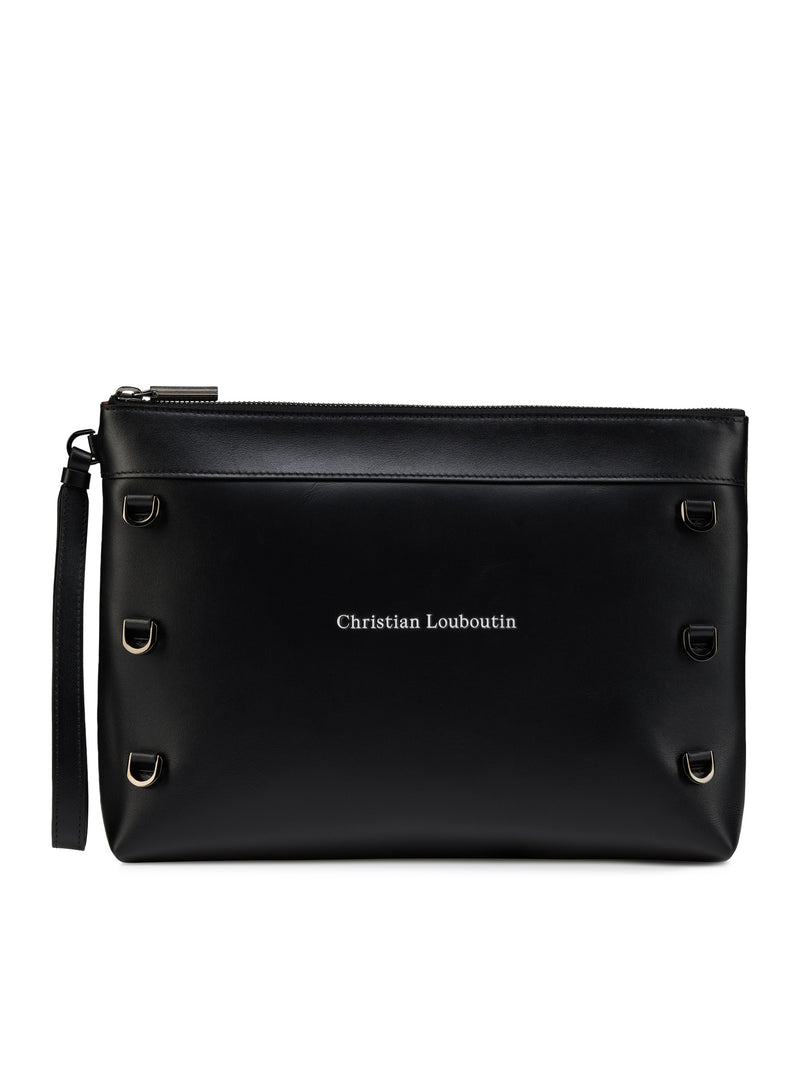 Christian Louboutin Men Kosmica Smooth Calfskin Clutch CHRISTIAN LOUBOUTIN