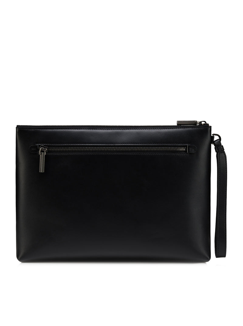 Christian Louboutin Men Kosmica Smooth Calfskin Clutch CHRISTIAN LOUBOUTIN