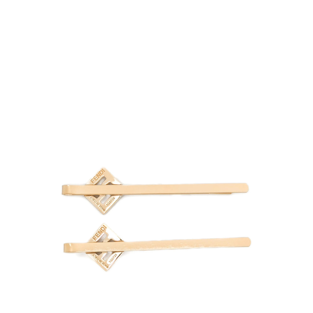 Fendi Gold Hair Accessories Women FENDI