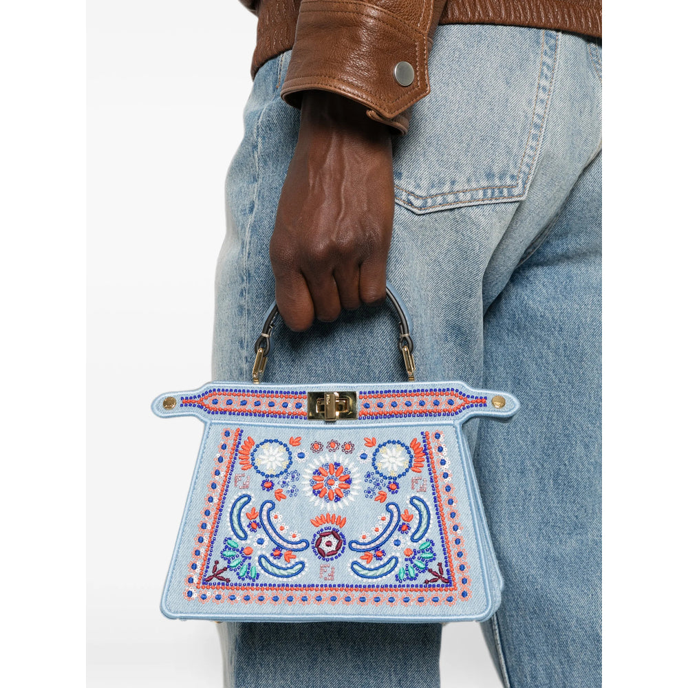 Fendi Blue Tote Bags Women FENDI