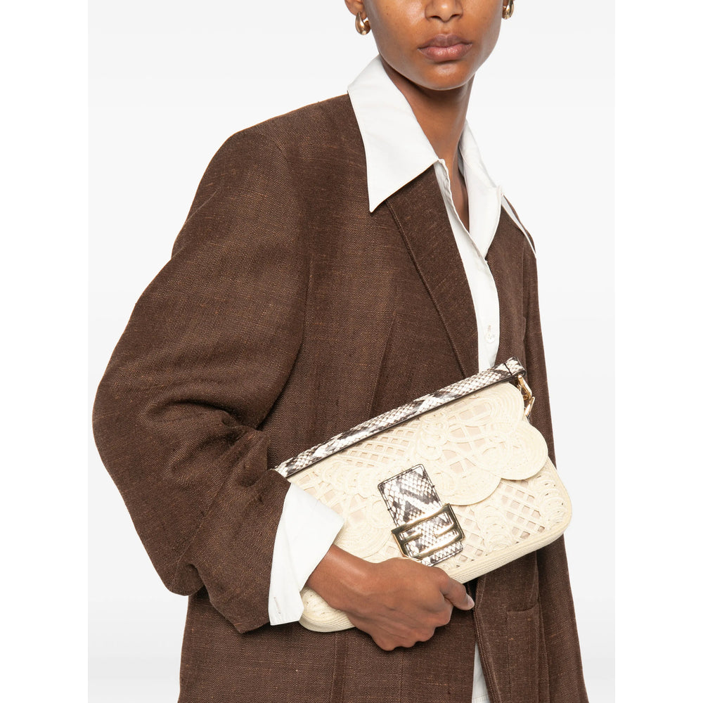 Fendi Neutrals Shoulder Bags Women FENDI