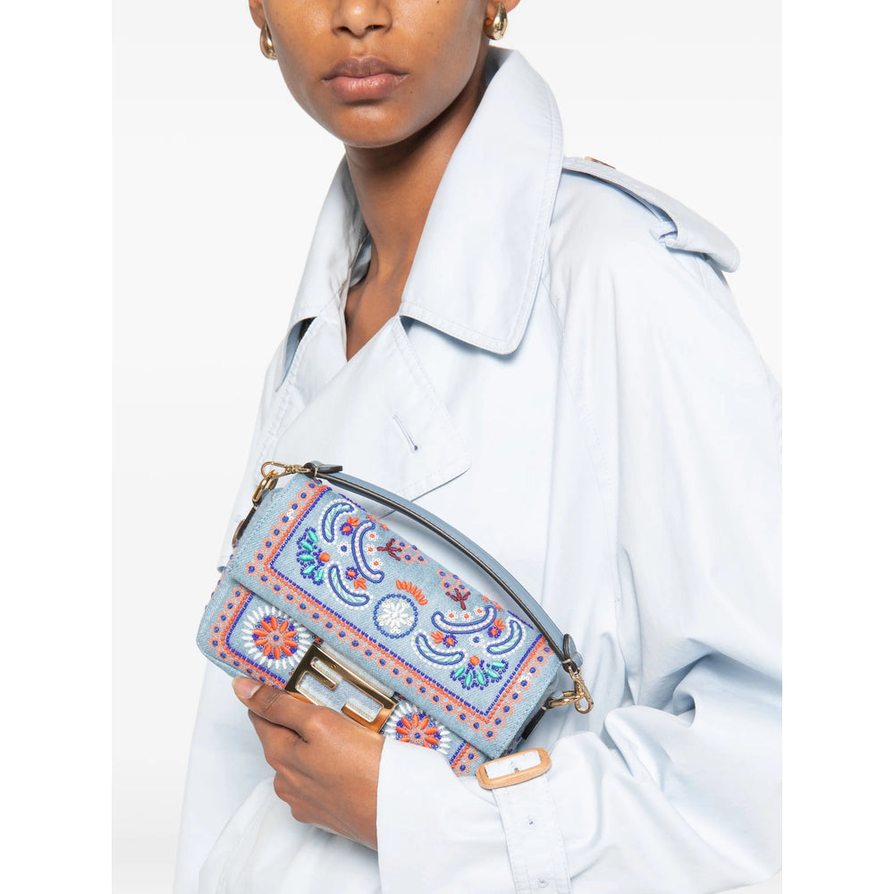 Fendi Blue Shoulder Bags Women FENDI