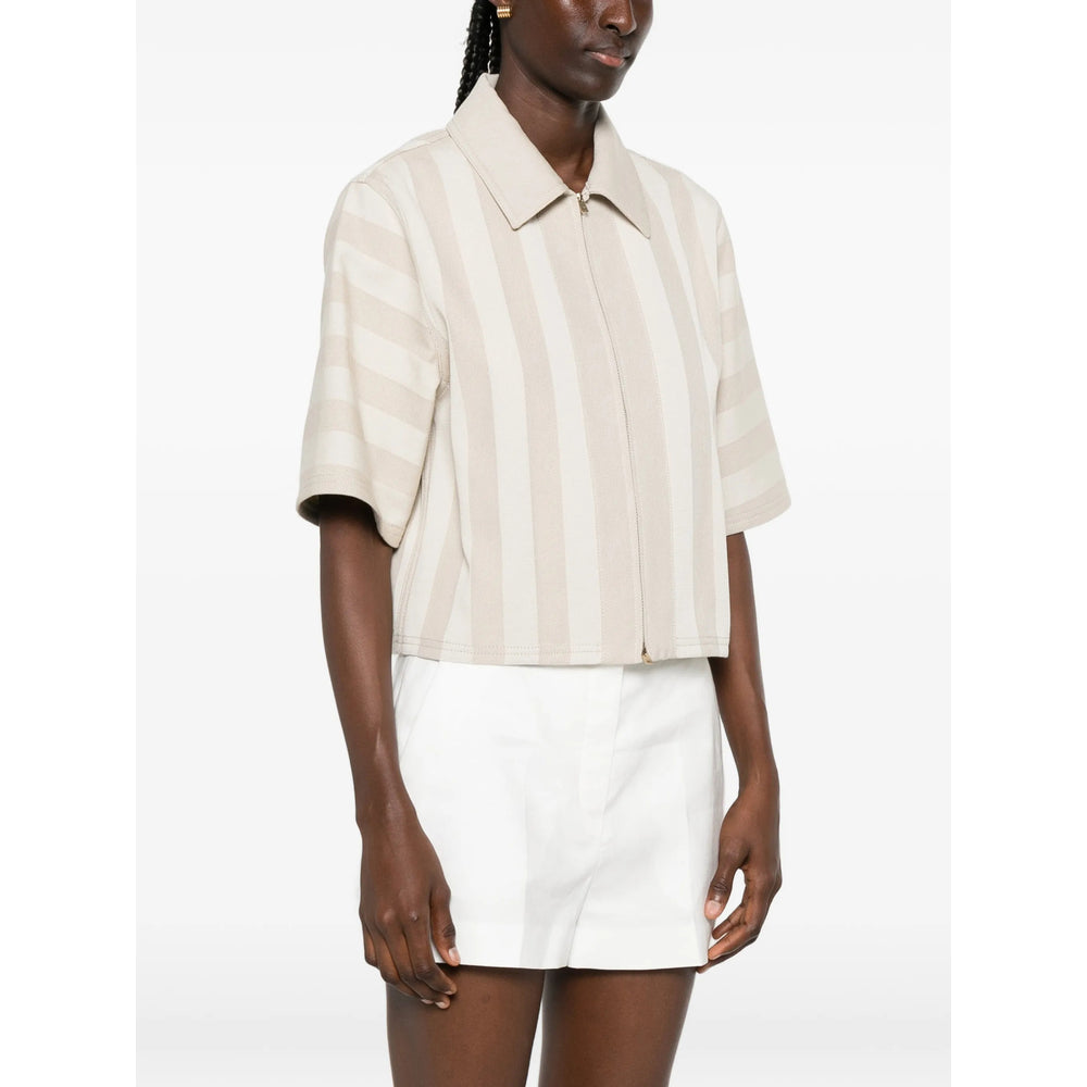 Fendi Neutrals Jackets - Cropped Jackets Women FENDI