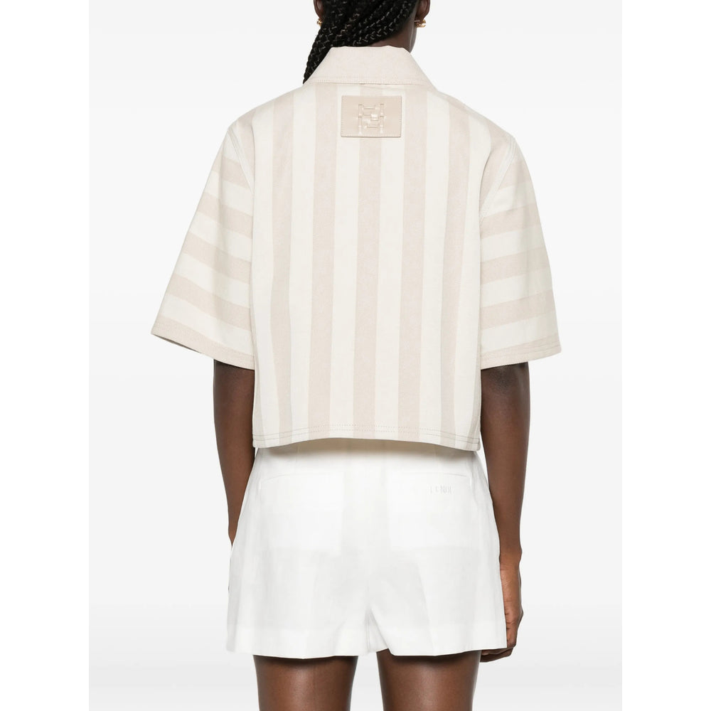 Fendi Neutrals Jackets - Cropped Jackets Women FENDI