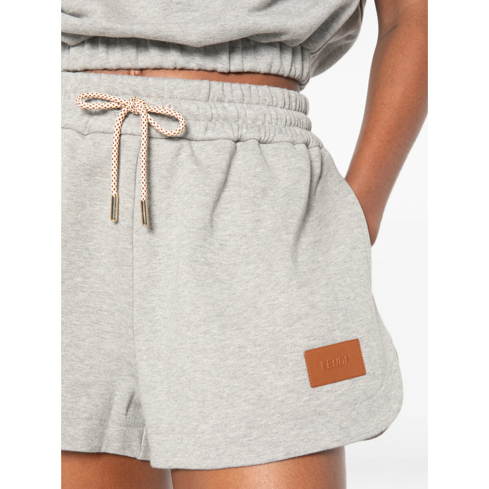 Fendi Grey Shorts - Mini Shorts Women FENDI