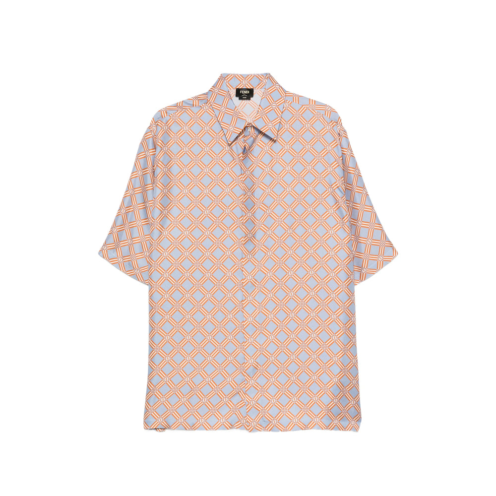Fendi Blue Shirts Men FENDI