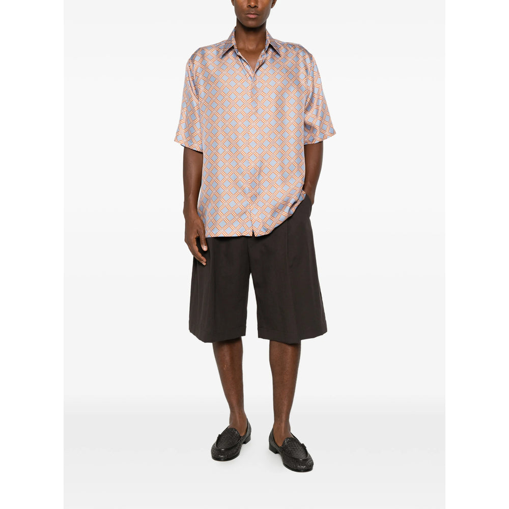Fendi Blue Shirts Men FENDI