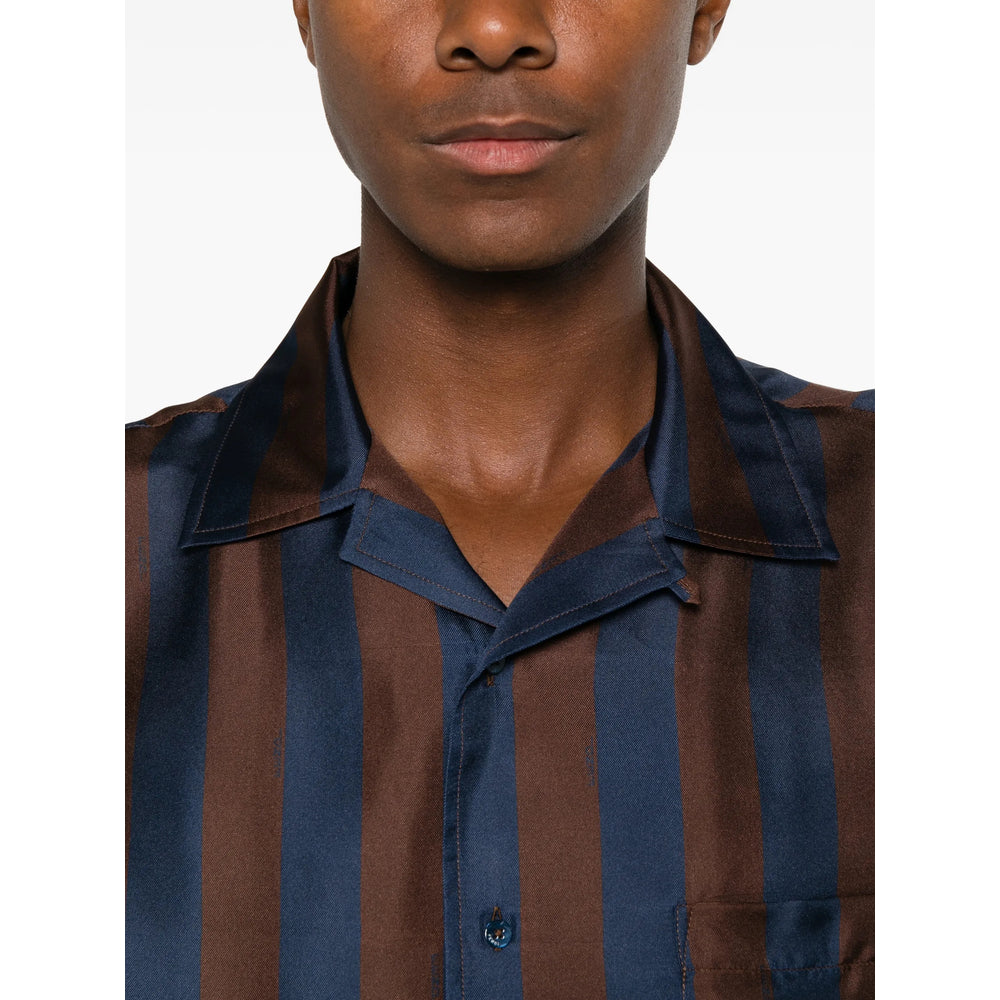 Fendi Blue Shirts Men FENDI