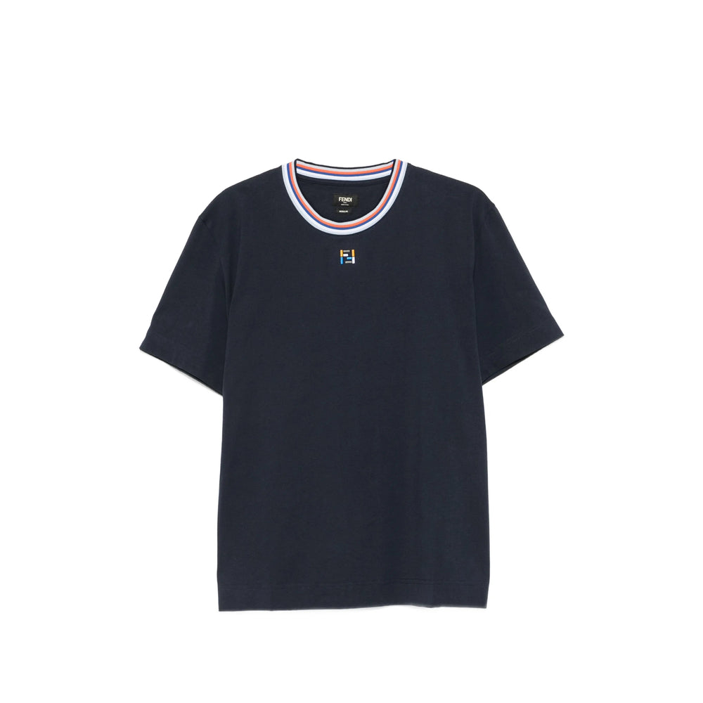 Fendi Blue T-Shirts & Vests - T-Shirts Men FENDI