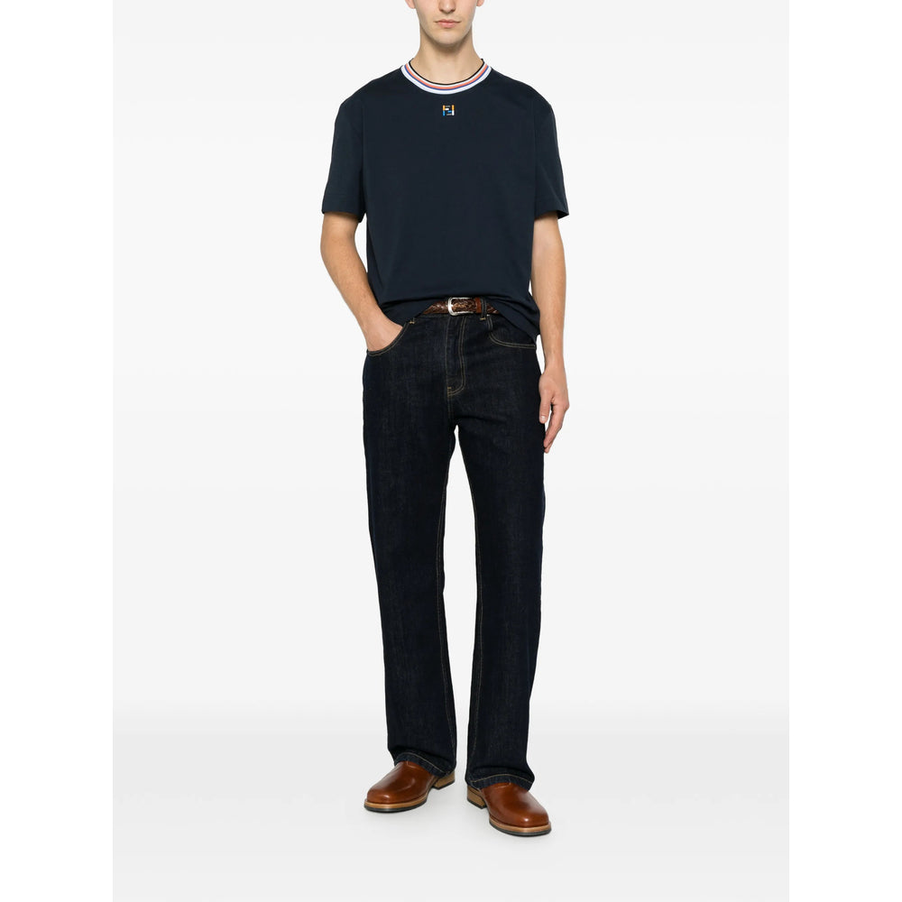 Fendi Blue T-Shirts & Vests - T-Shirts Men FENDI