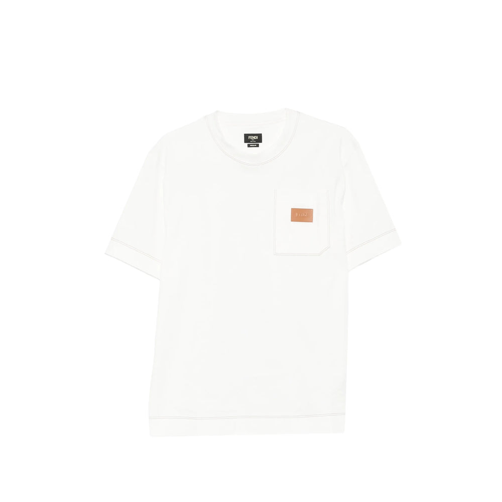 Fendi White T-Shirts & Vests - T-Shirts Men FENDI