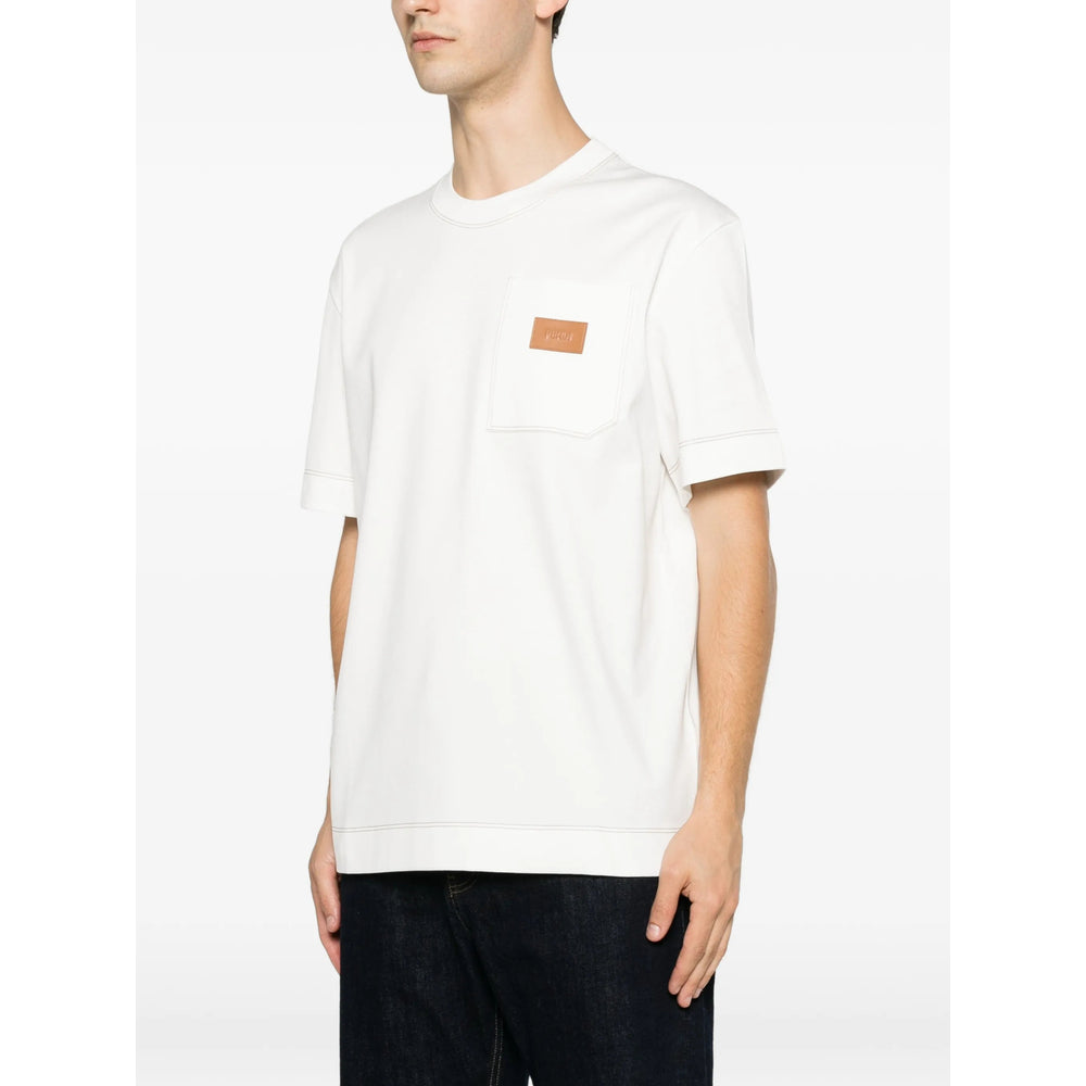Fendi White T-Shirts & Vests - T-Shirts Men FENDI