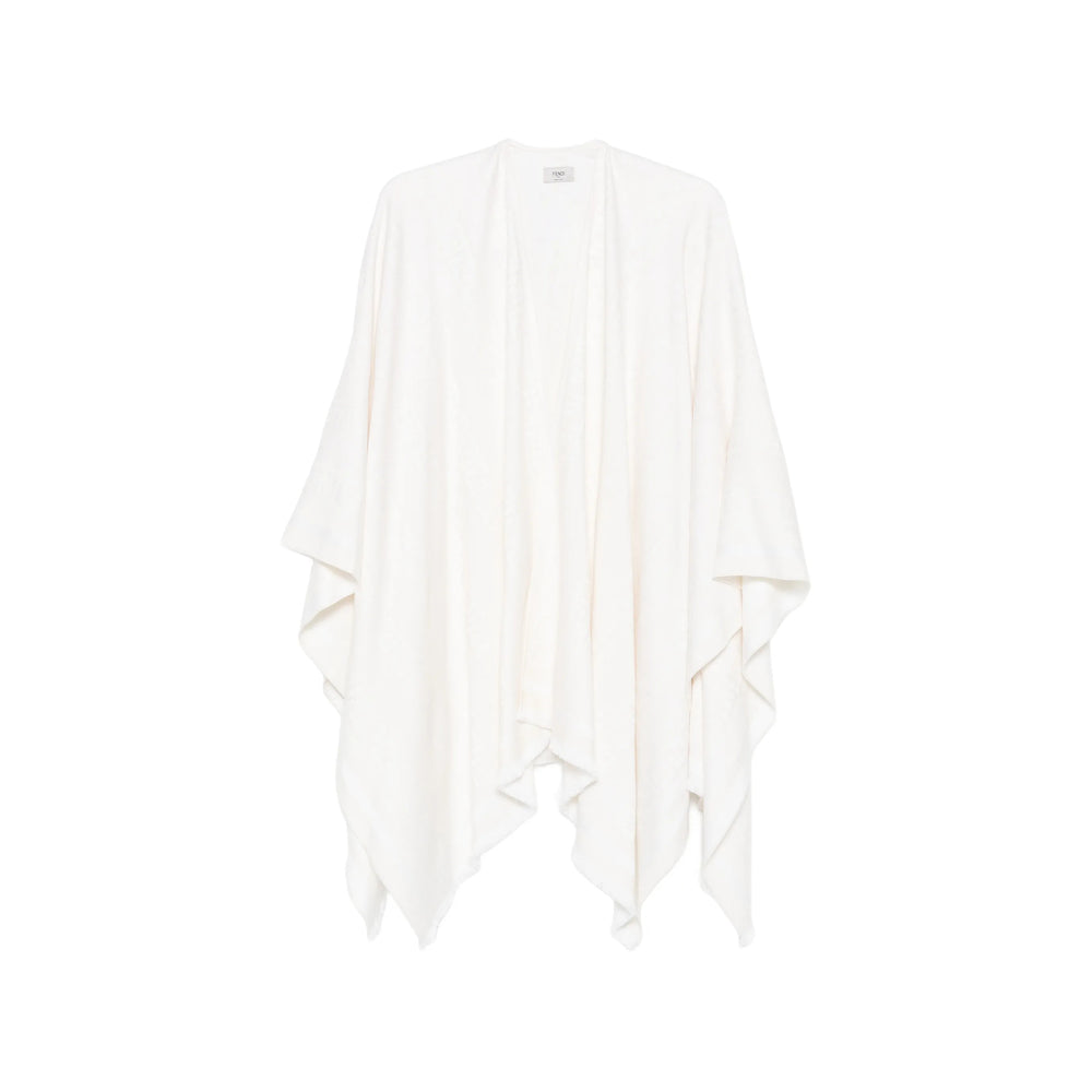 Fendi White Jackets - Capes & Ponchos Women FENDI