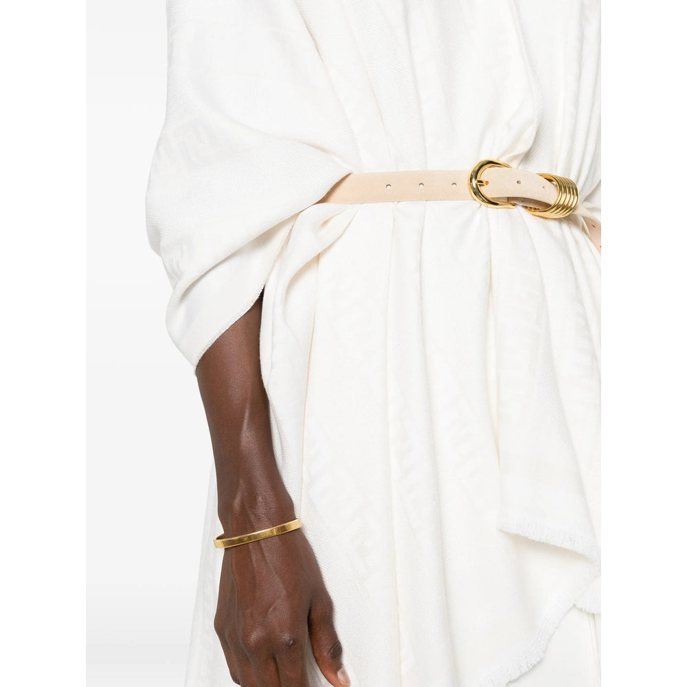 Fendi White Jackets - Capes & Ponchos Women FENDI