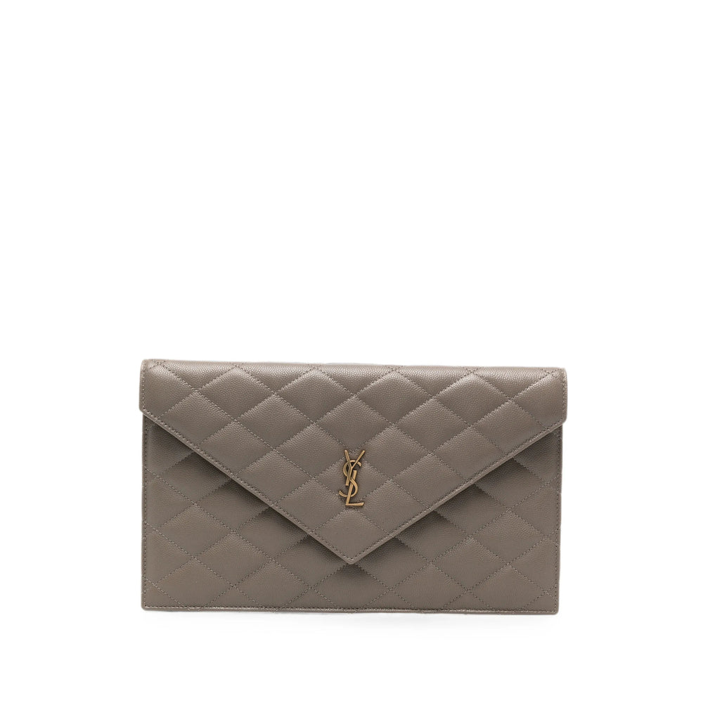 Saint Laurent Brown Clutch Bags Women SAINT LAURENT