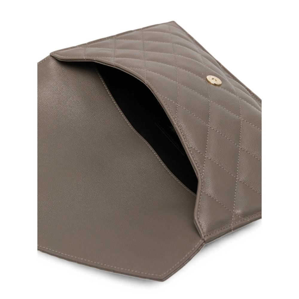 Saint Laurent Brown Clutch Bags Women SAINT LAURENT