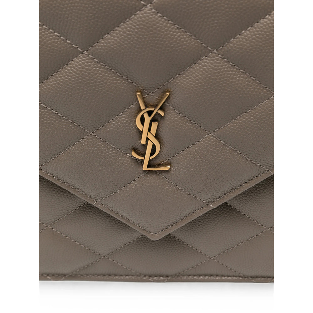 Saint Laurent Brown Clutch Bags Women SAINT LAURENT