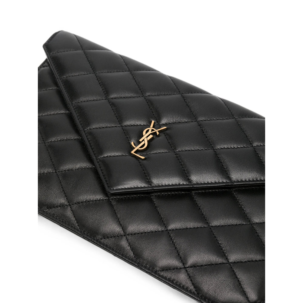 Saint Laurent Black Clutch Bags Women SAINT LAURENT