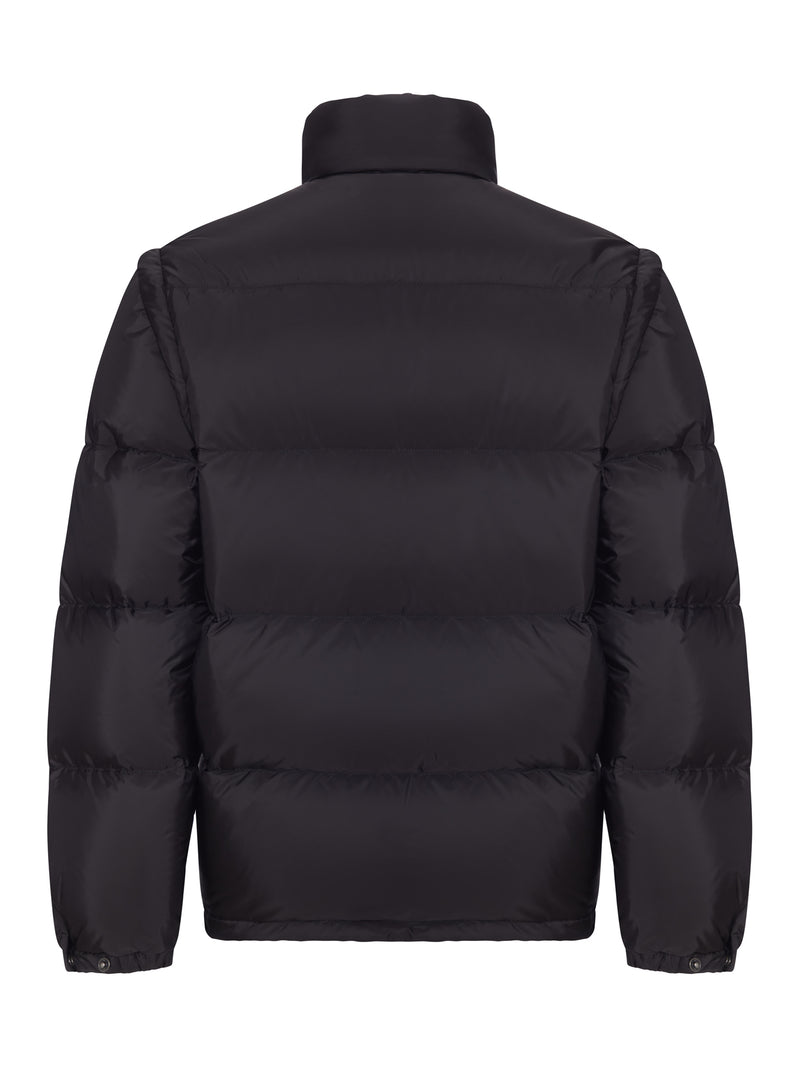 Prada Men Padded Down Jacket With Triangular Logo PRADA