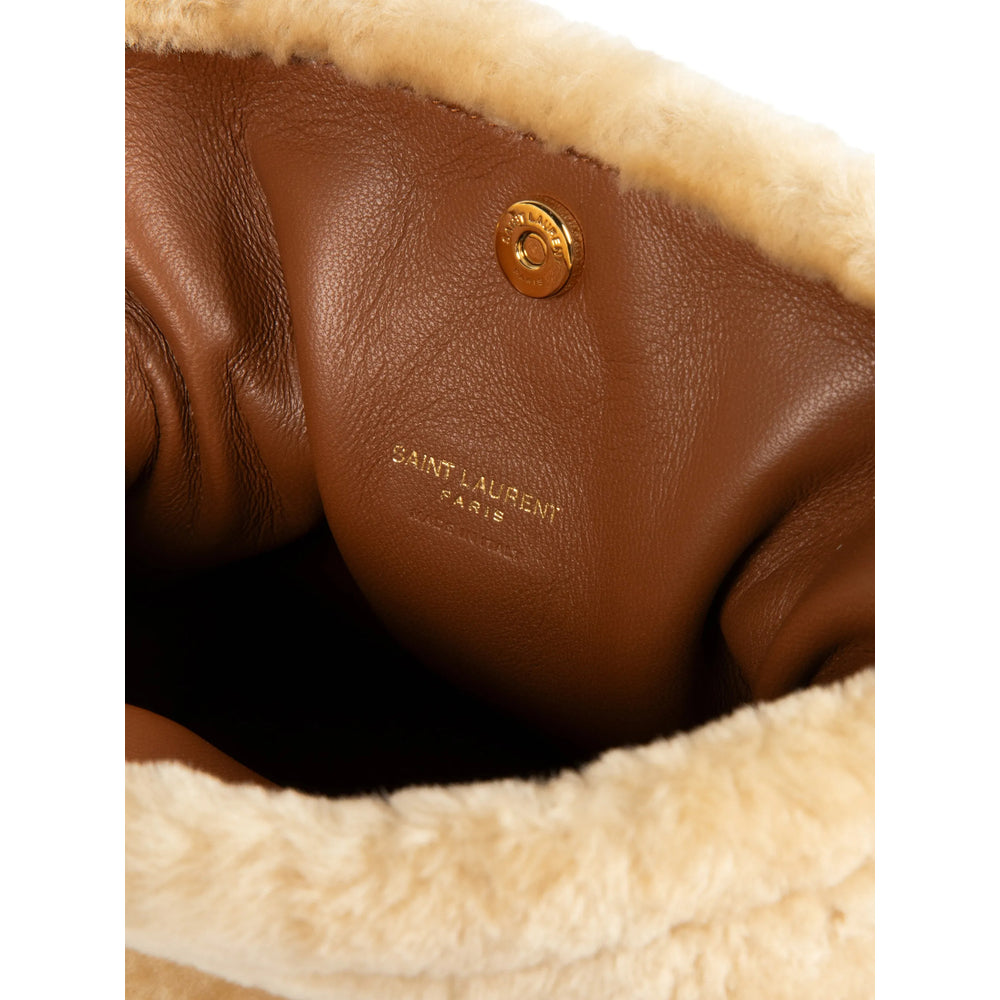 Saint Laurent Neutrals Clutch Bags Women SAINT LAURENT