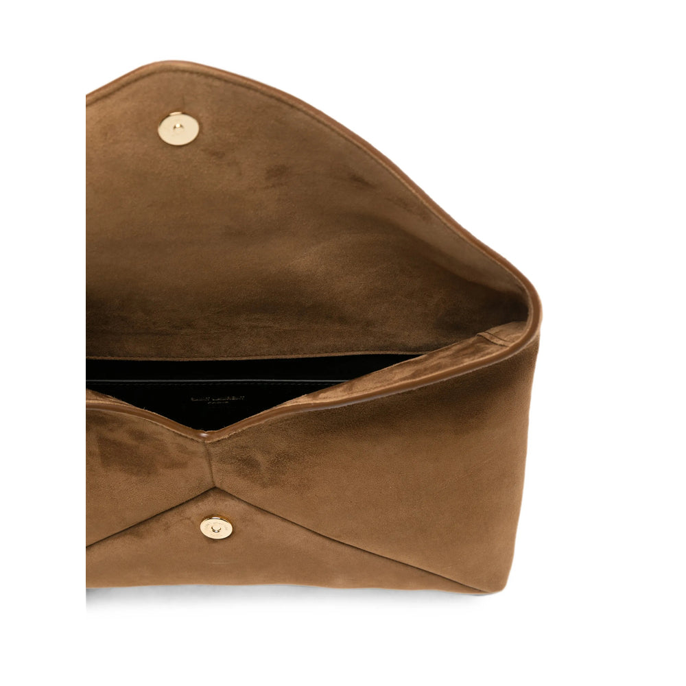 Saint Laurent Brown Clutch Bags Women SAINT LAURENT