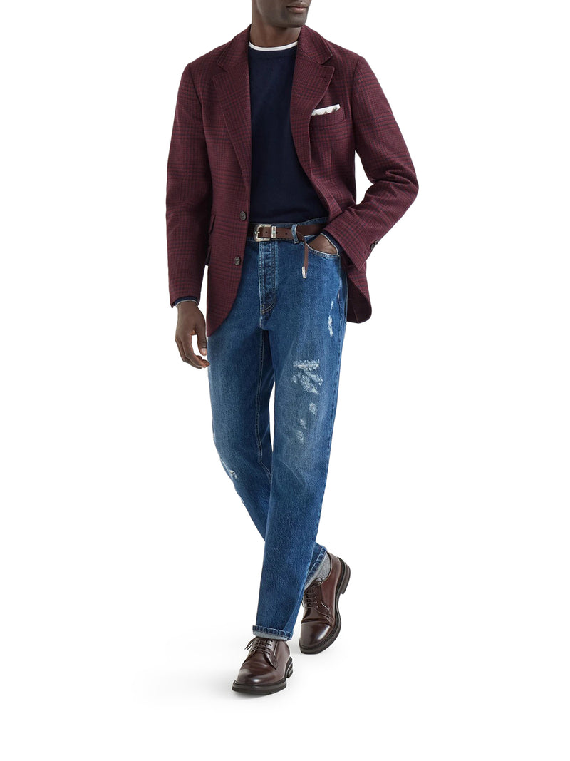 Brunello Cucinelli Men Essential Crew Neck Cashmere Sweater BRUNELLO CUCINELLI