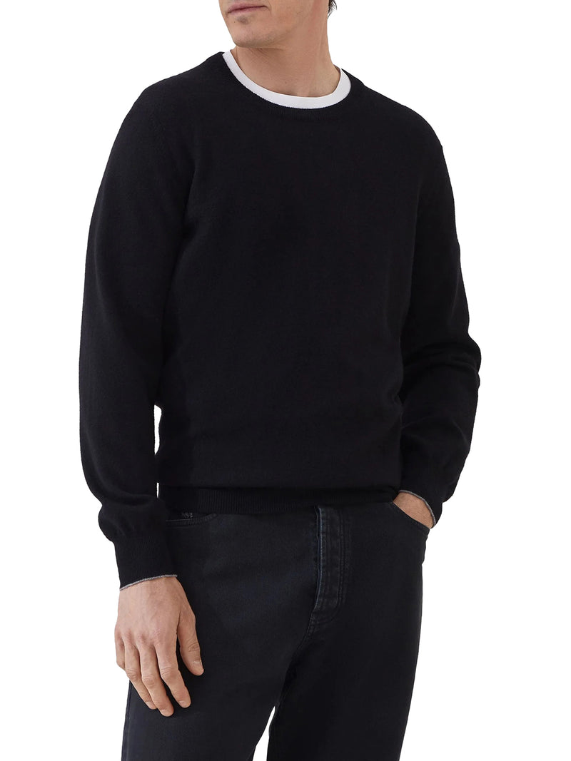 Brunello Cucinelli Men Essential Crew Neck Cashmere Sweater BRUNELLO CUCINELLI