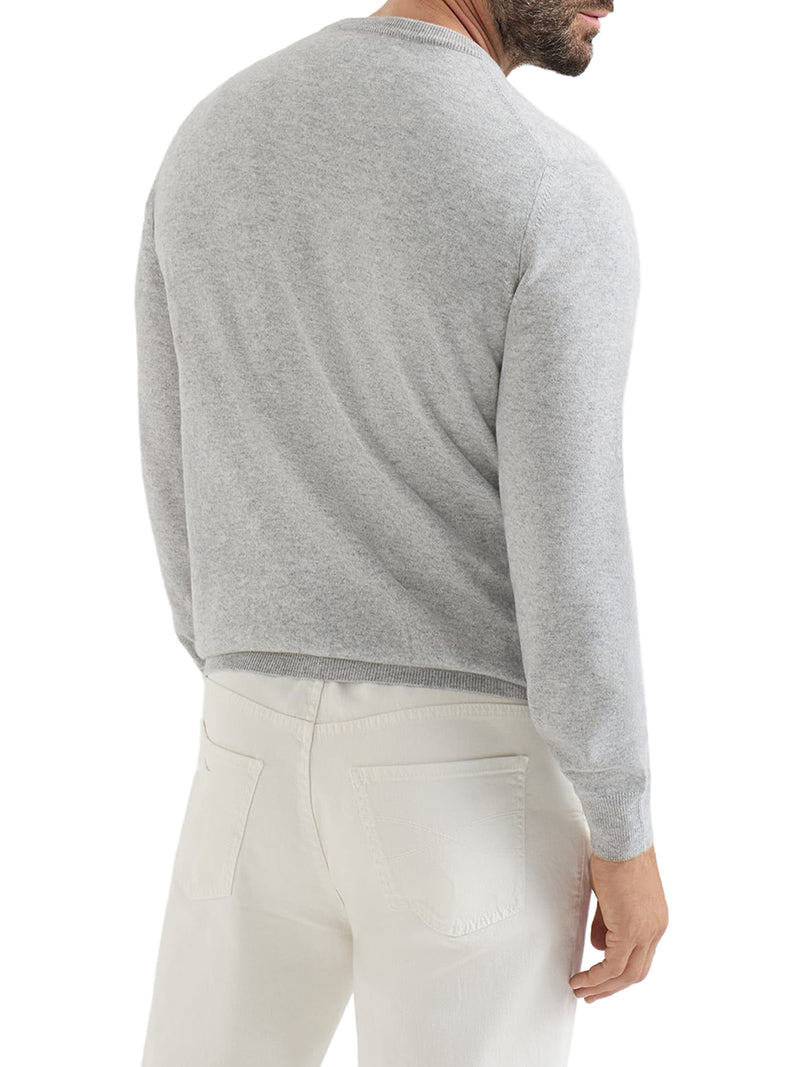 Brunello Cucinelli Men Essential Crew Neck Cashmere Sweater BRUNELLO CUCINELLI