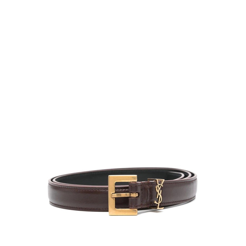 Saint Laurent Brown Belts Women SAINT LAURENT