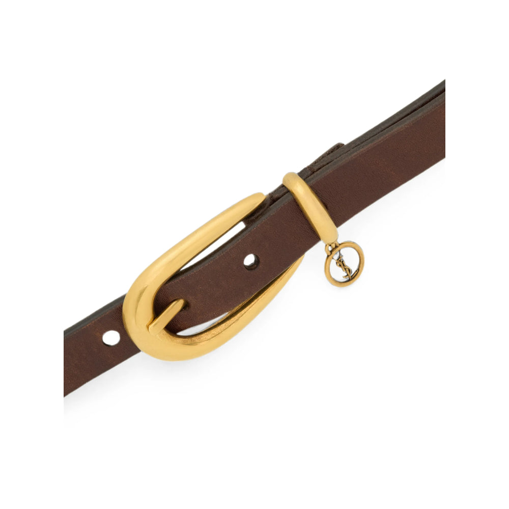 Saint Laurent Brown Belts Women SAINT LAURENT