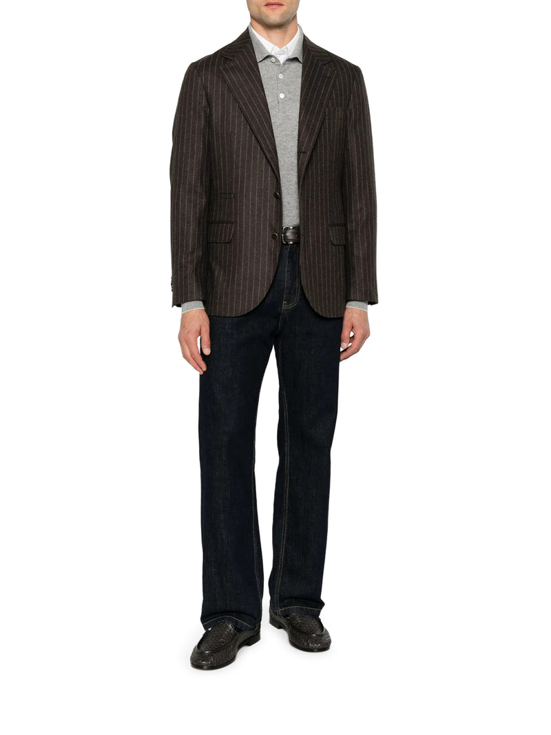 Brunello Cucinelli Men Cashmere Polo Style Sweater BRUNELLO CUCINELLI