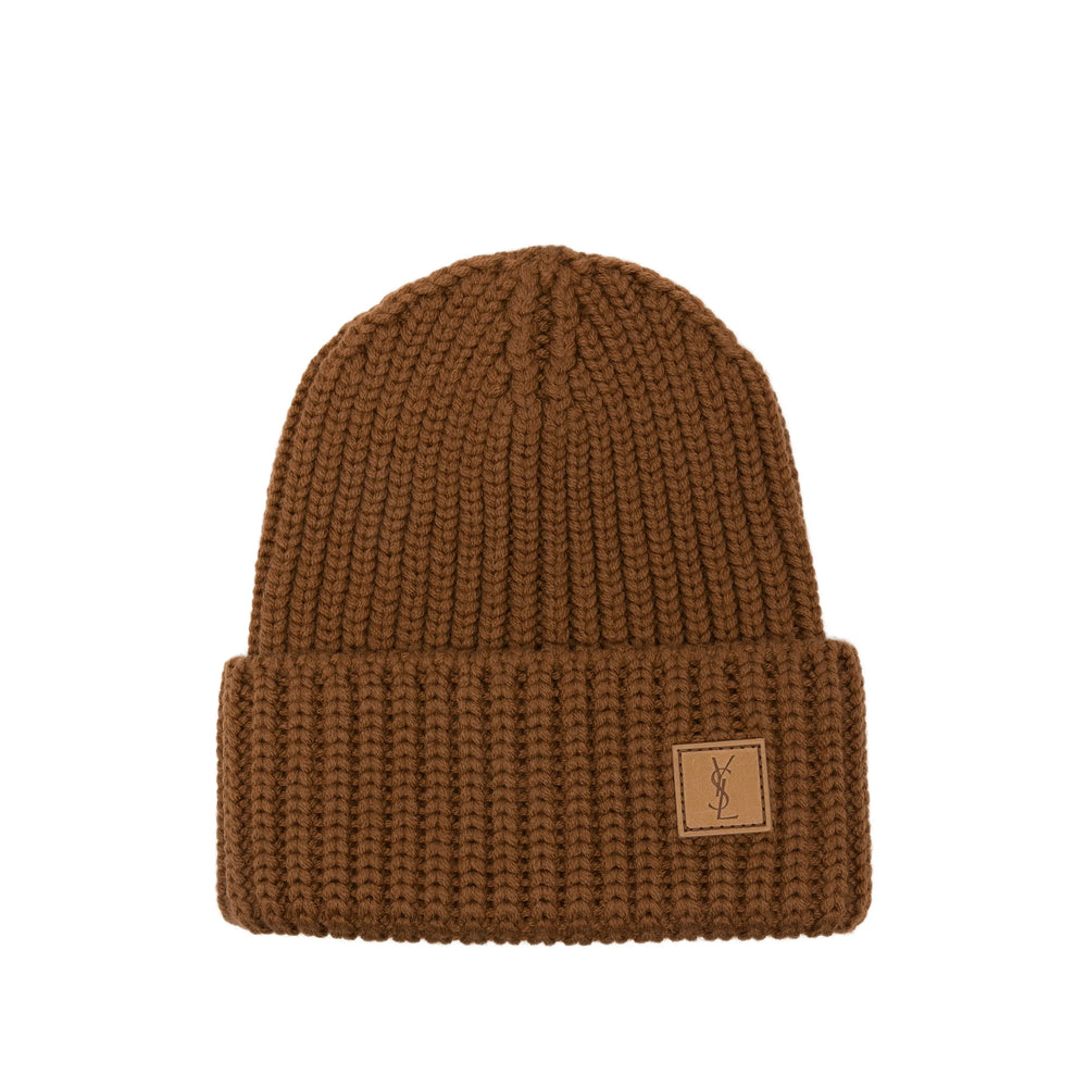 Saint Laurent Brown Hats Women SAINT LAURENT