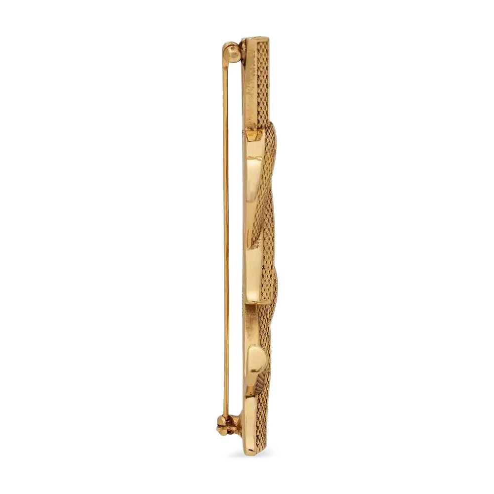 Saint Laurent Gold Brooches & Pins Men