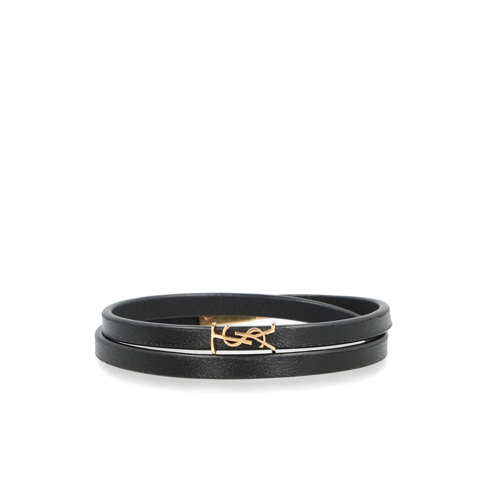 Saint Laurent Black Bracelets Men SAINT LAURENT
