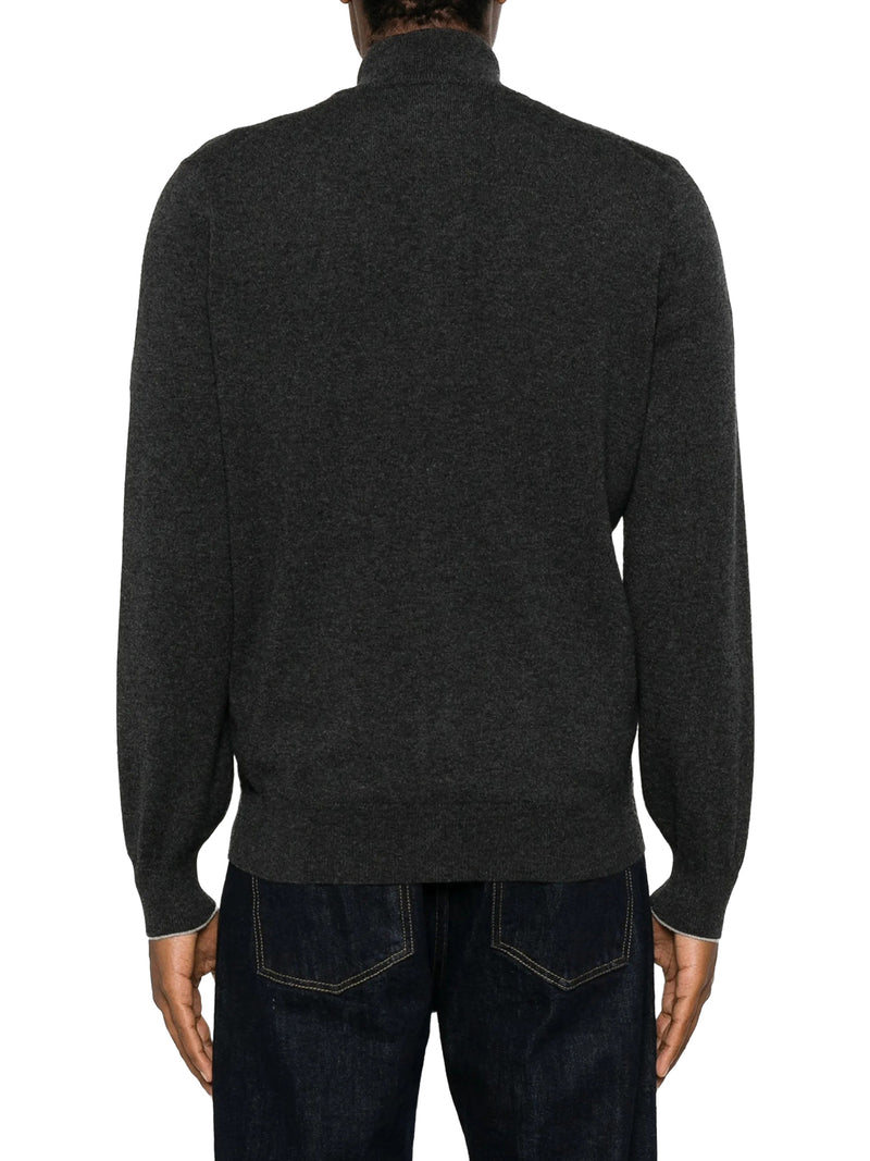 Brunello Cucinelli Men Cashmere Zip-Up Cardigan BRUNELLO CUCINELLI