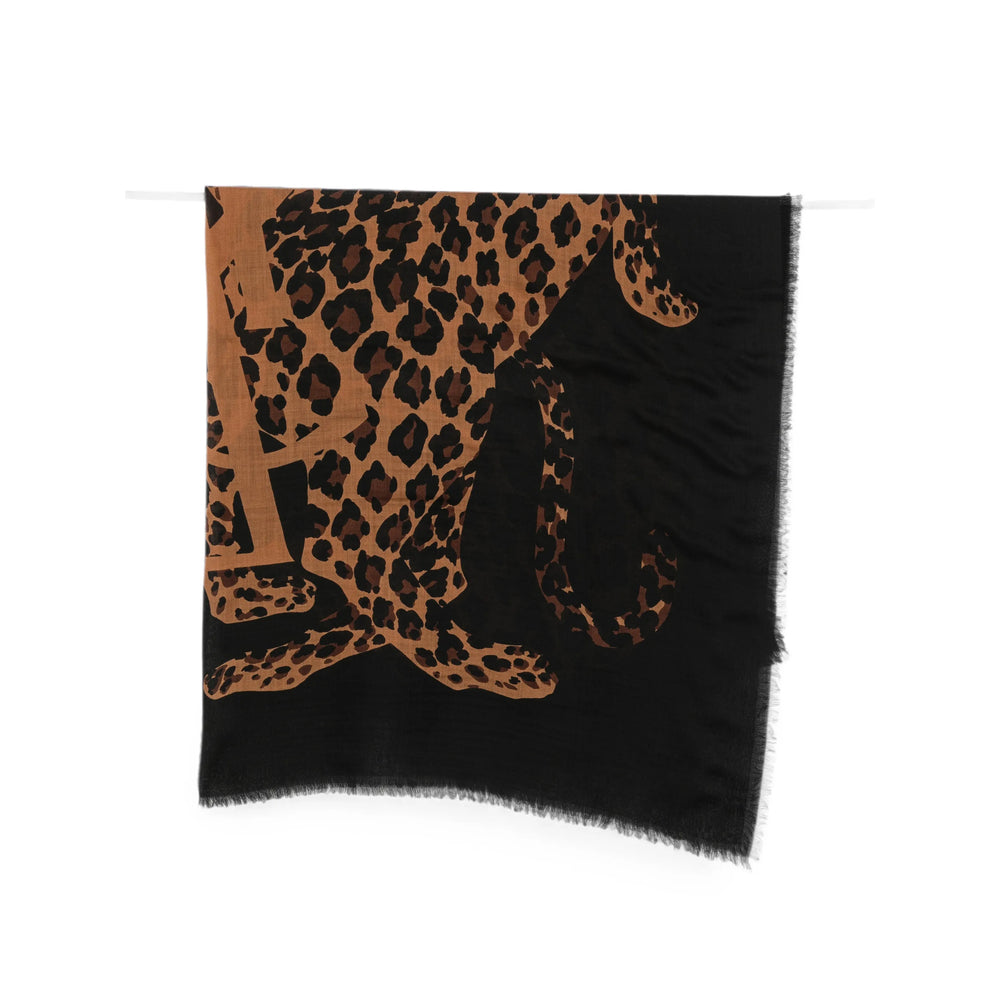 Saint Laurent Black Scarves Women SAINT LAURENT