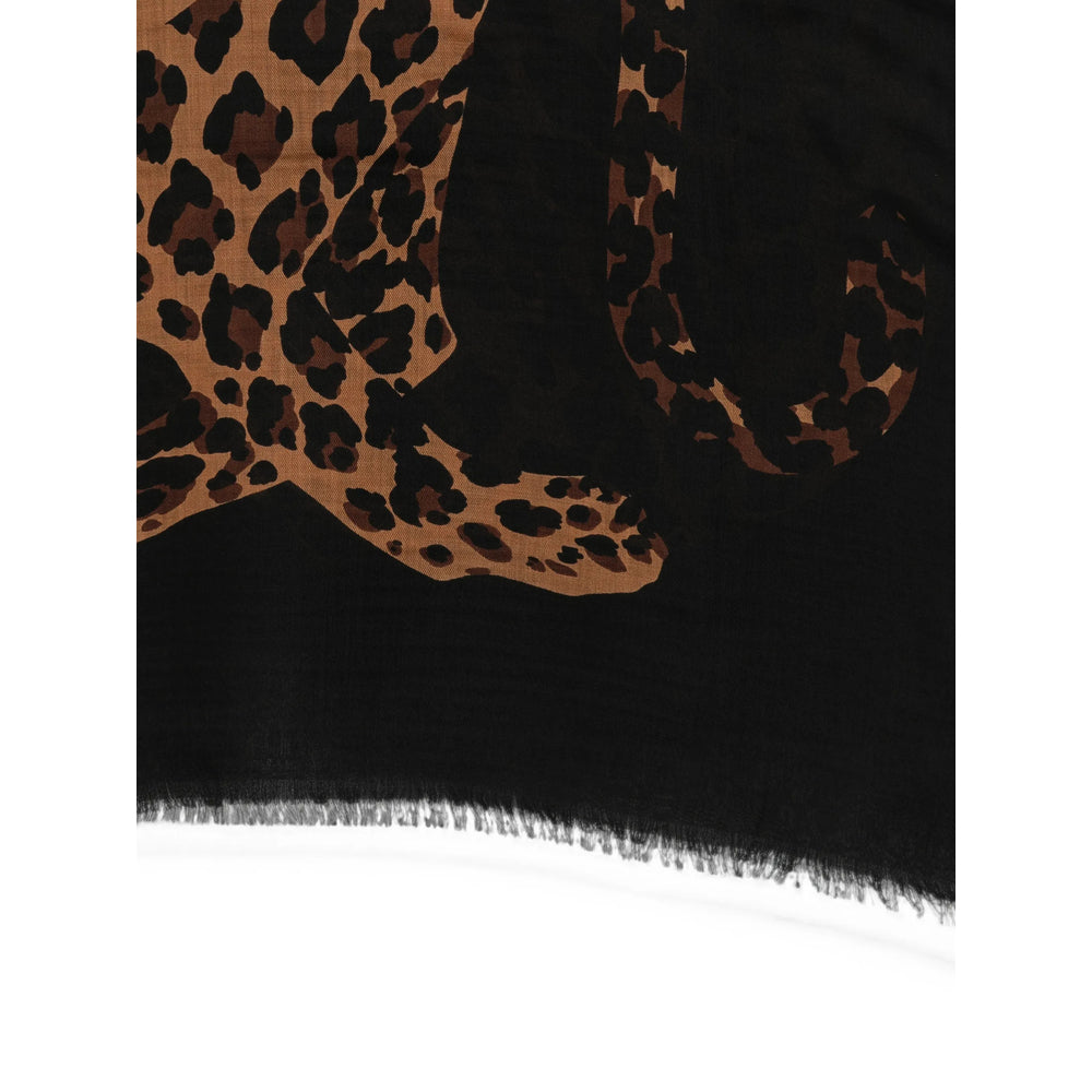Saint Laurent Black Scarves Women SAINT LAURENT