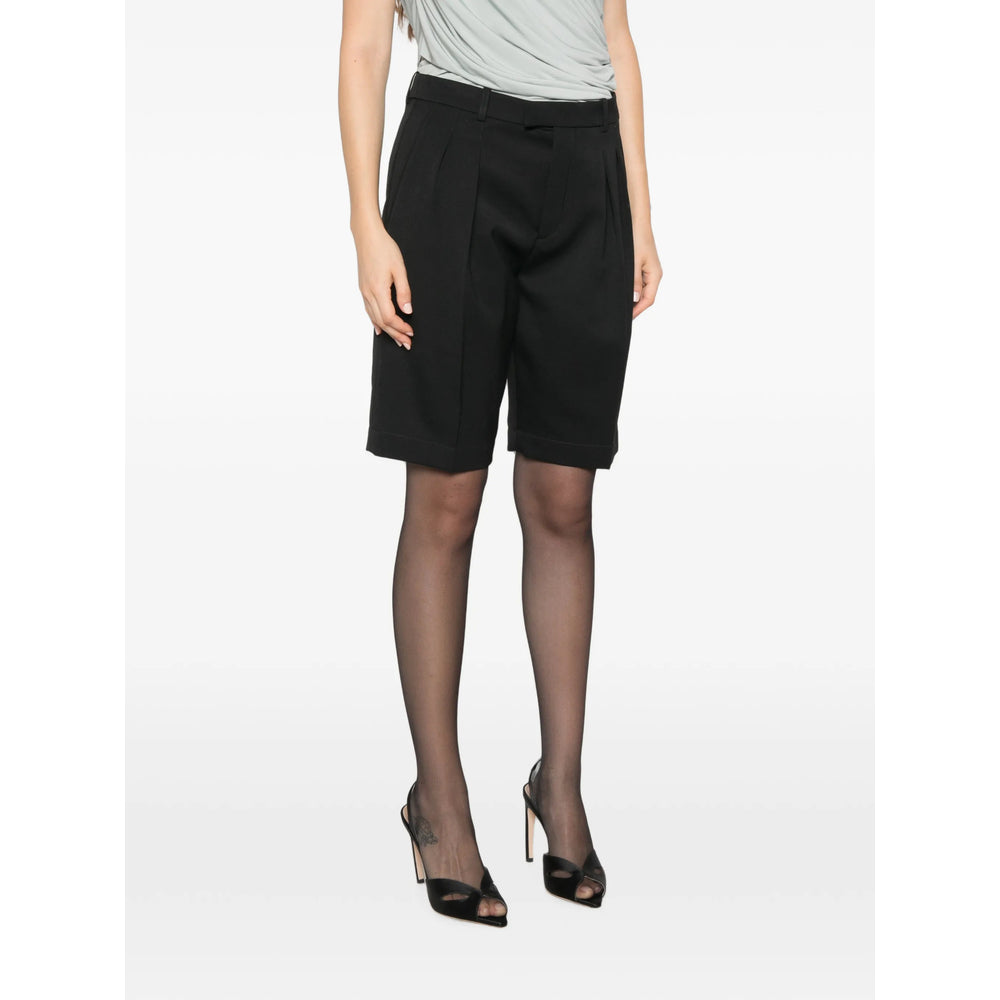 Saint Laurent Black Shorts - Tailored Shorts Women SAINT LAURENT