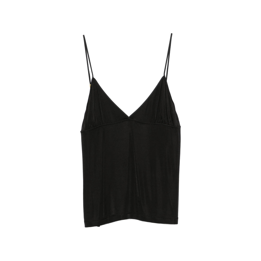 Saint Laurent Black Tops - Blouses Women