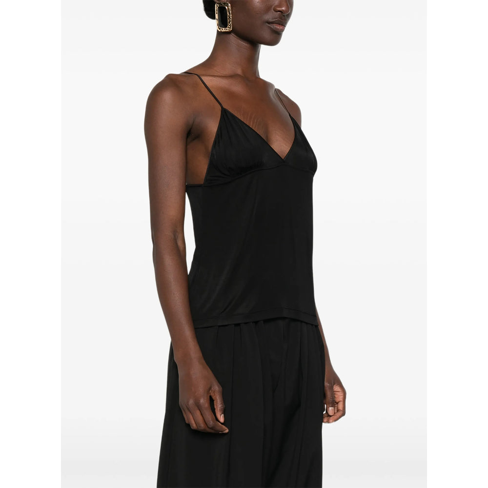 Saint Laurent Black Tops - Blouses Women