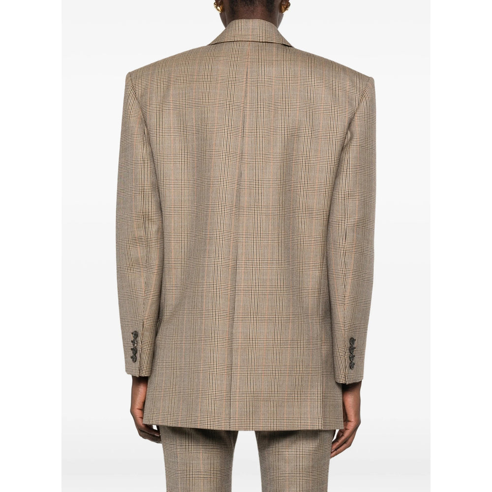 Saint Laurent Brown Jackets - Blazers Women SAINT LAURENT