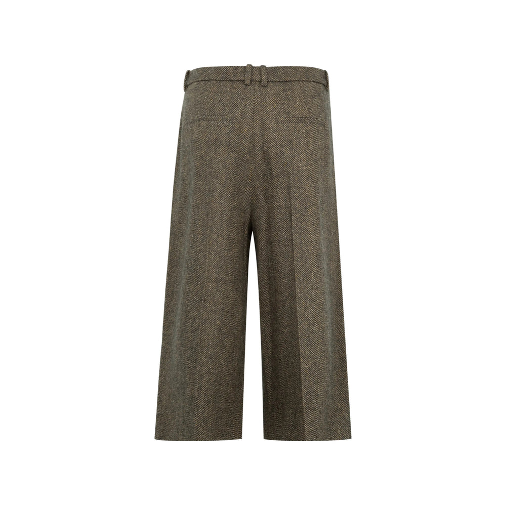 Saint Laurent Brown Shorts - Knee-Length Shorts Women SAINT LAURENT