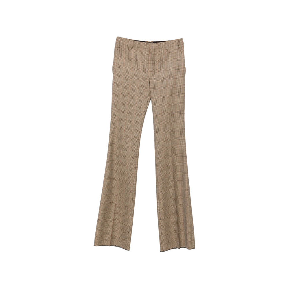 Saint Laurent Brown Trousers - Flared Trousers Women SAINT LAURENT