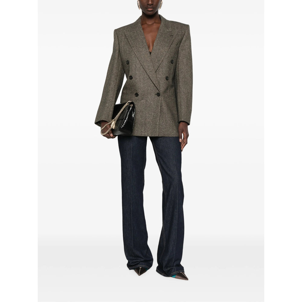 Saint Laurent Brown Jackets - Blazers Women