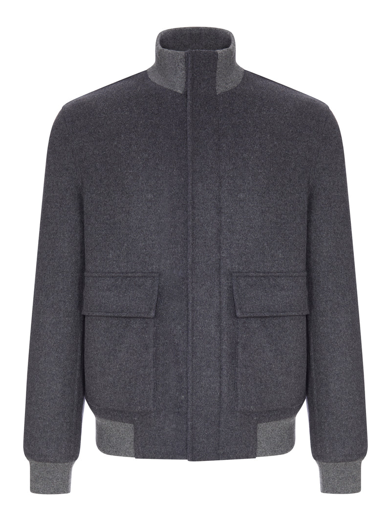 Brunello Cucinelli Men Wool And Cashmere Blouson BRUNELLO CUCINELLI